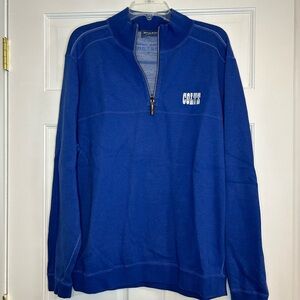 Tommy Bahama Royal Indianapolis Colts Flip Drive Half-Zip Men’s Sweater